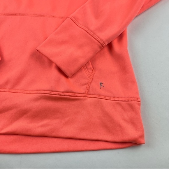 Danskin Now Hoodie Girls Medium 8-10 Peach Long Sleeve Pocket - Picture 5 of 8